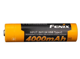 Baterie reîncărcabilă Fenix USB-C Fenix 18650 4000 mAh (Li-Ion)