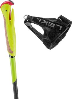 LEKI Bețe de schi PRC Junior, galben neon-negru-antracit deschis