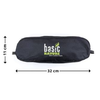 BasicNature Ultralight Low Rest Scaun de călătorie negru