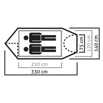 Salewa Cort Sierra Leone pentru 2 persoane