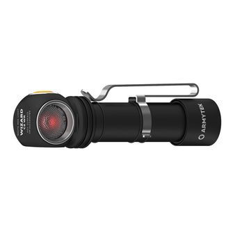 ArmyTek Wizard C2 WR Magnet Lampă frontală cu LED alb și roșu cu suport magnetic 1100 lm putere baterie 3 h 65 g