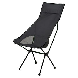 BasicNature Ultralight High Rest Scaun de călătorie negru