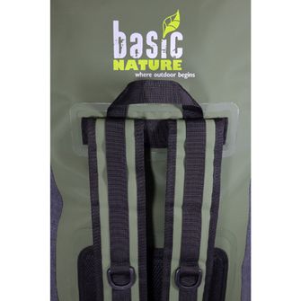 BasicNature Geantă impermeabilă 90 L gri-verde