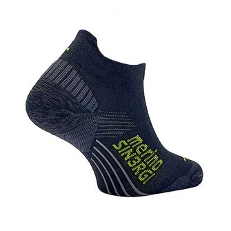 Șosete TEKO de alergat joase și ușoare MERINO eco RUN 1.0 ULTRA, negre