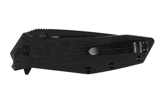Briceag de buzunar Kershaw BRAWLER cu asistent 7,6 cm, negru, GFN