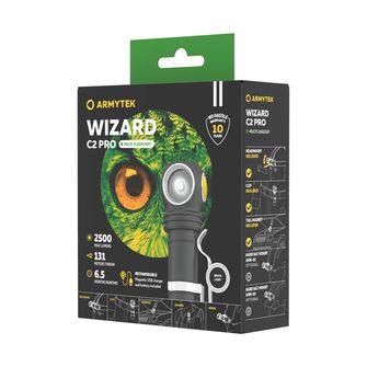 ArmyTek Wizard C2 Pro Magnet Alb LED lanternă portabilă cu suport magnetic 2500 lm 4800 h 65