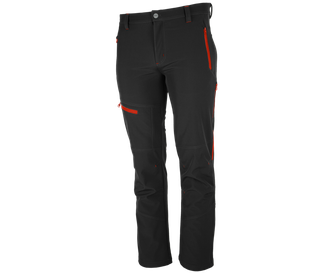 BENNON pantaloni softshell FORCE, negru/roșu