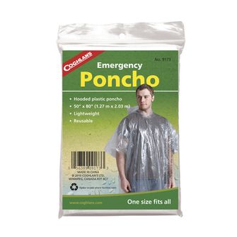 Coghlans CL Compact poncho din polietilenă cu glugă