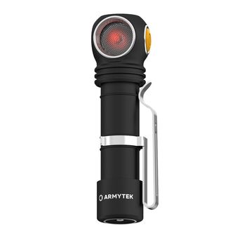 ArmyTek Wizard C2 WR Magnet Lampă frontală cu LED alb și roșu cu suport magnetic 1100 lm putere baterie 3 h 65 g