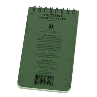 Notebook Rite in the Rain All Weather Verde nr. 935