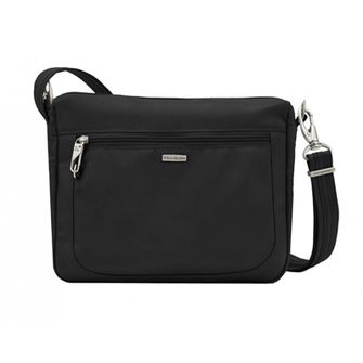 Travelon Anti-theft geantă de umăr negru Crossbody Classic