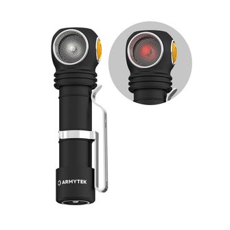 ArmyTek Wizard C2 WR Magnet Lampă frontală cu LED alb și roșu cu suport magnetic 1100 lm putere baterie 3 h 65 g