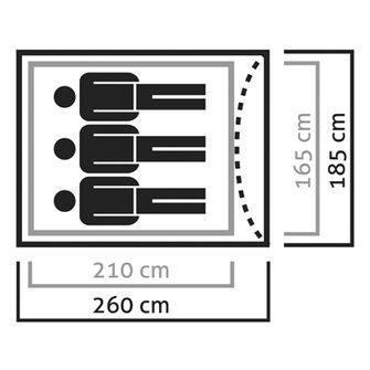 Cort Salewa Litetrek pentru 3 persoane