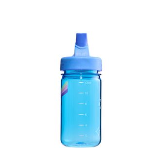 Nalgene Baby Sticlă de apă Grip-n-Gulp Sustain 0,35 l cu capac albastru, hipopotam muzical