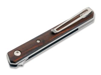 Cuțit de buzunar Böker Plus Kwaiken Air Mini Cocobolo, 7,8cm, lemn