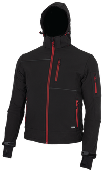 BENNON jachetă softshell RUFUS negru/roșu