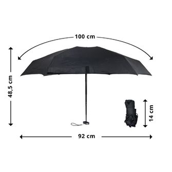 Origin Outdoors Umbrelă Piko negru