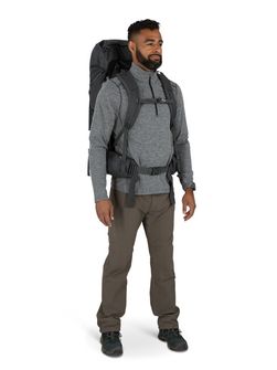 OSPREY rucsac pentru drumeții ROOK 50,  dark charcoal/silver lining