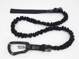 K9 Lesă Thorn cu amortizor și carabină Petzl, neagră, M