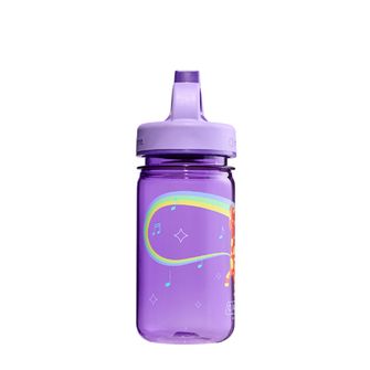 Nalgene Baby Sticlă de apă Grip-n-Gulp Sustain 0,35 L cu capac, girafă muzicală mov