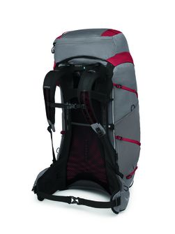 OSPREY rucsac pentru drumeții EJA PRO 55,  dale grey/poinsettia red