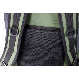 BasicNature Geantă impermeabilă 90 L gri-verde