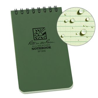 Notebook Rite in the Rain All Weather Verde nr. 935