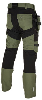 Pantaloni de lucru BENNON EREBOS, verde/negru