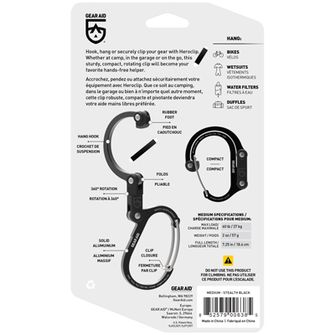 GearAid Carabiner negru M