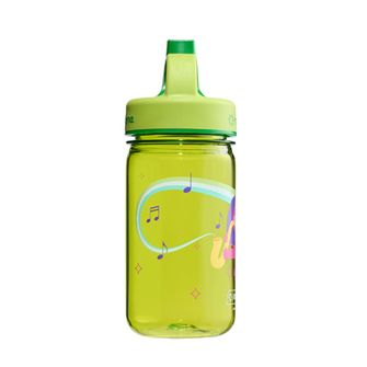 Nalgene Sticlă de apă pentru copii Grip-n-Gulp Sustain 0,35 l cu capac verde, leu muzical