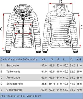 Marikoo Jachetă de tranziție pentru femei cu glugă Samtpfote, coral