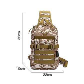 Rucsac cu o singură curea DRAGOWA TACTICAL Oscar, verde