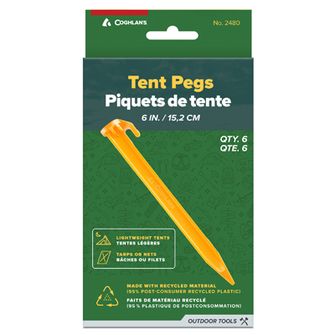 Coghlans Cuie de cort ABS 15 cm, 6 buc în blister