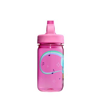 Nalgene Baby Sticlă de apă Grip-n-Gulp Sustain 0,35 l cu capac, elefant muzical roz