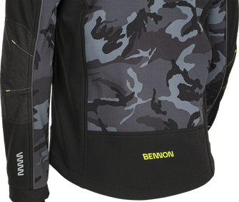 BENNON jachetă softshell CAMOS, negru/gri