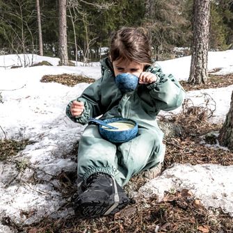 KUPILKA 33 + Spork set de castron și lingură cu furculiță într-unul, verde