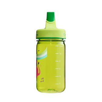 Nalgene Sticlă de apă pentru copii Grip-n-Gulp Sustain 0,35 l cu capac verde, leu muzical