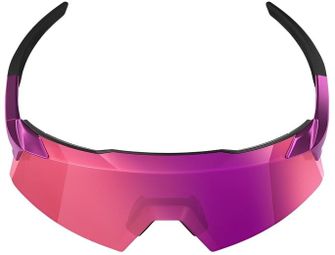 Ochelari de soare 100% Aerocraft, crom violet lucios - oglindă multistrat violet