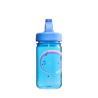 Nalgene Baby Sticlă de apă Grip-n-Gulp Sustain 0,35 l cu capac albastru, hipopotam muzical