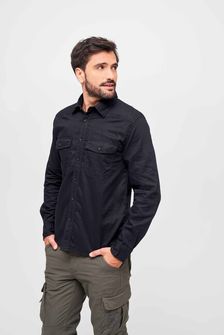 Brandit Flanellshirt Cămașă, negru