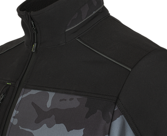 BENNON jachetă softshell CAMOS, negru/gri