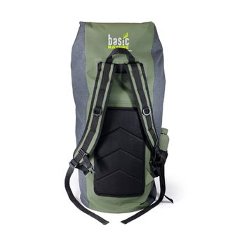 BasicNature Geantă impermeabilă 90 L gri-verde