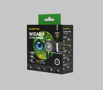 ArmyTek Wizard C1 Pro Magnet Lampă frontală cu LED alb cu suport magnetic 1000 lm 1440 h 55 g