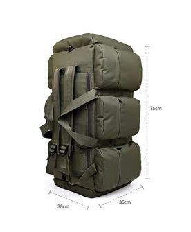 DRAGOWA Tactical Rucsac de asalt Dagger 90 L, măsliniu