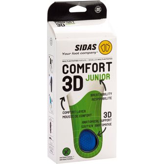 Tălpi interioare Sidas cu suport Comfort 3D Junior