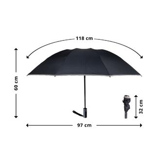 Origin Outdoors Umbrelă Reverse Negru