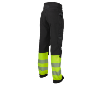 BENNON Pantaloni de lucru REFLECTOS, negru/galben