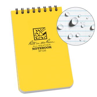 Rite in the Rain All Weather Notebook galben nr. 135