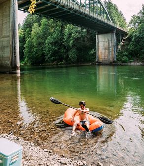 Klymit Packraft LiteWater Dinghy (LWD), portocaliu și albastru