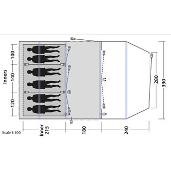 Outwell Parkdale cort pentru 6 persoane